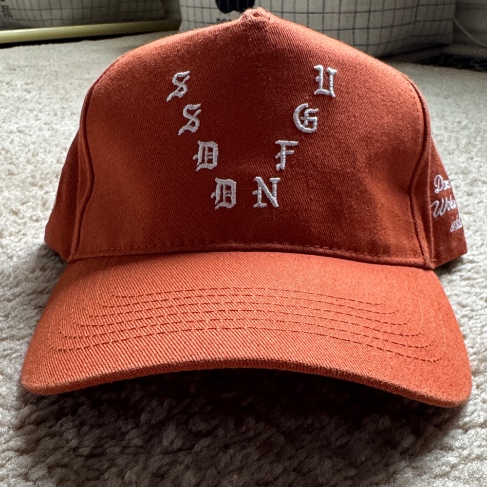 Darc Sport Bold Orange Cap with White Embroidery